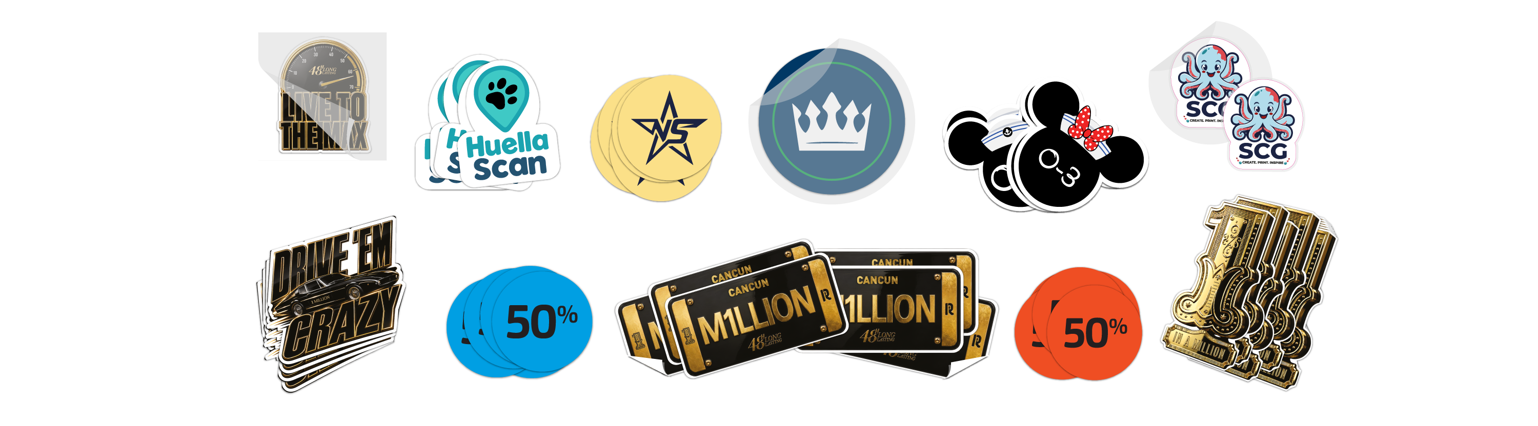 Banner Stickers Personalizados - Screaming Color