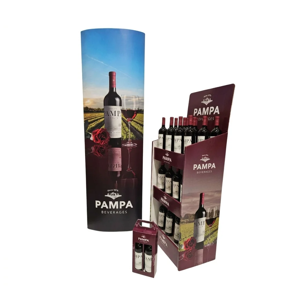 Screaming Color Cardboard Pop Up Displays Sustainable POS Booths