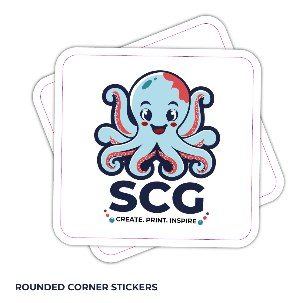 Rounded Corner Stickers
